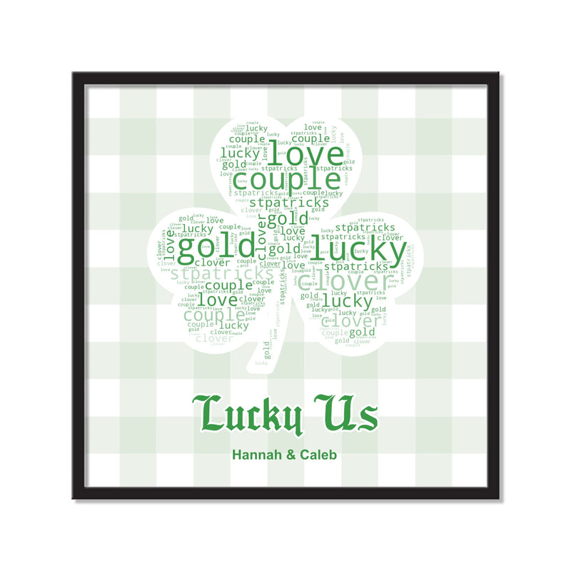 Custom Square Frame  - Word Cloud | Shopify Product Personalizer