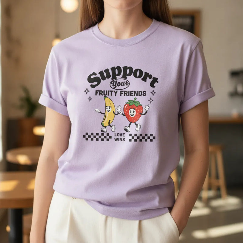 Custom Support Your Fruity Friends T-Shirt | Shopify Product Personalizer