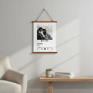 Custom Wood Framed Wall Tapestry - Spotify Player