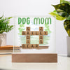 Custom Crossword Square Acrylic - Dog Mom