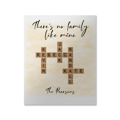 Custom High Gloss Poster - Family Crossword | Shopify Product Personalizer