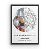 Custom Honeymoon Trip Framed Canvas