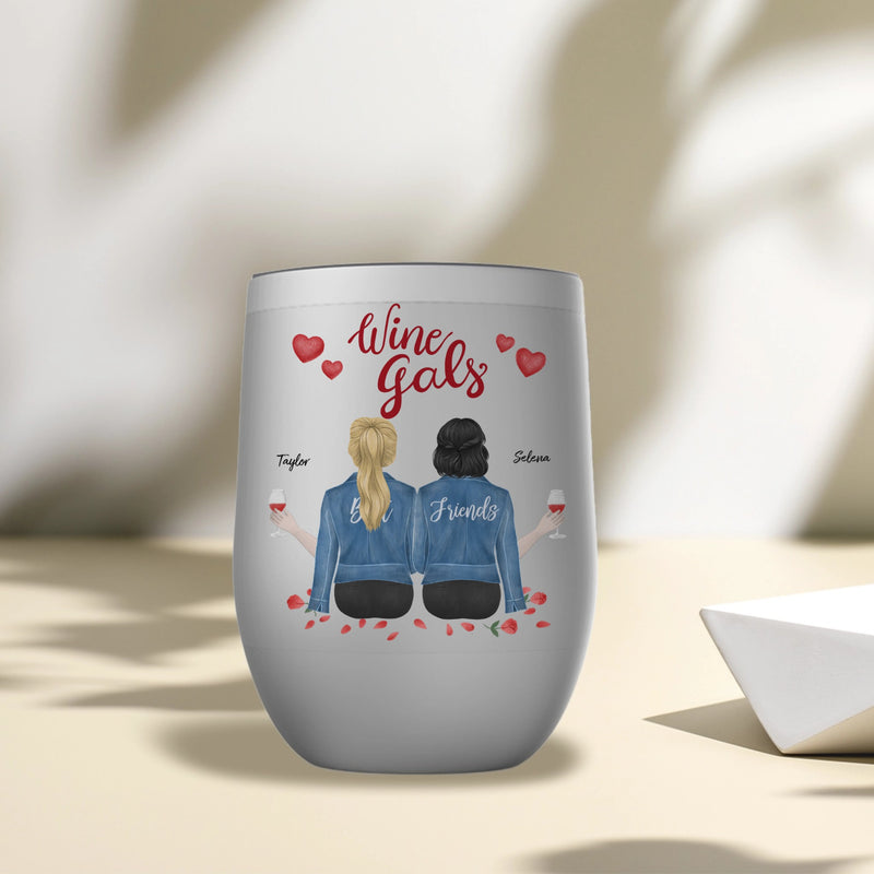 Custom Chill Wine Tumbler - Best Friends | Shopify Product Personalizer