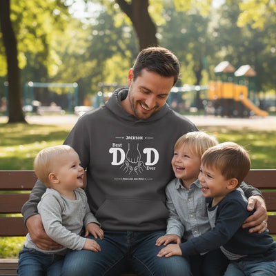 Custom Fleece Pullover Hooded Sweatshirt for Dad | Shopify Product Personalizer