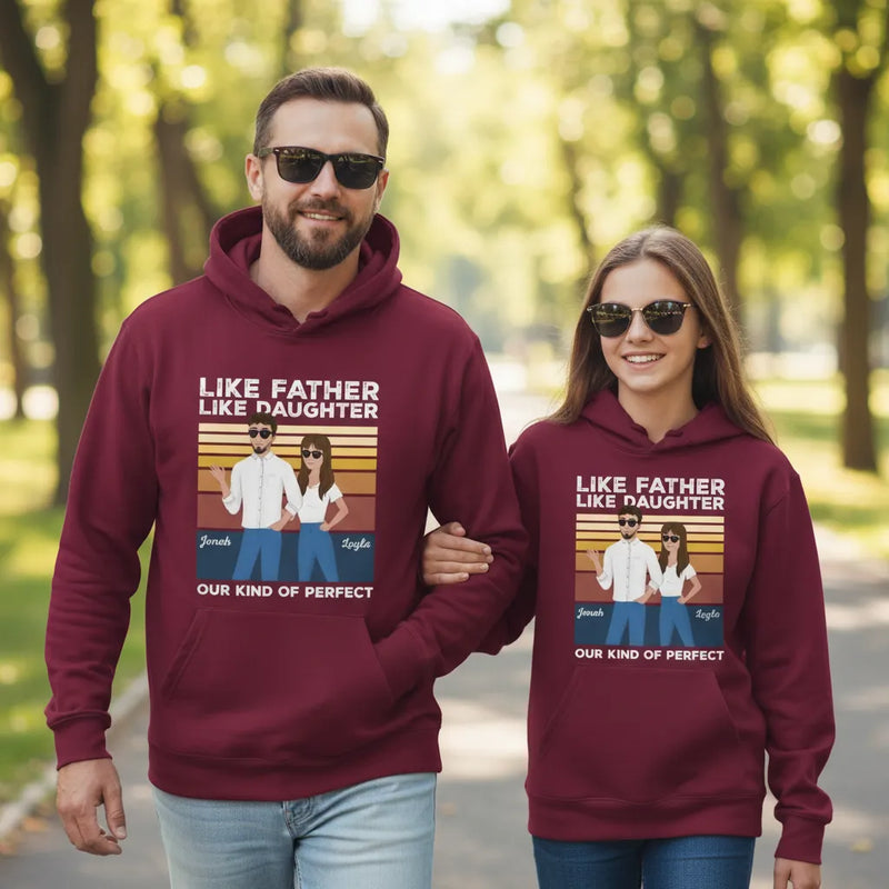 Like Father Like Daughter – Personalized Hoodie