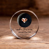 Custome Round Crystal Puck - Moon Phases