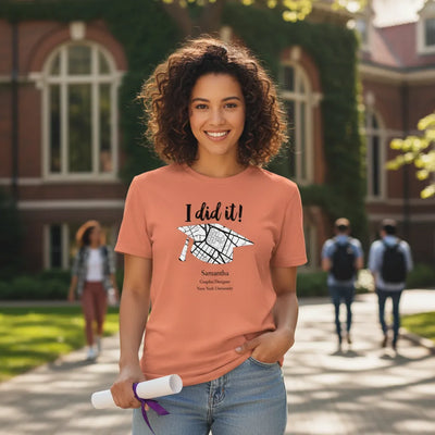 Custom Graduation Unisex Heavy Cotton Crew Neck Tee