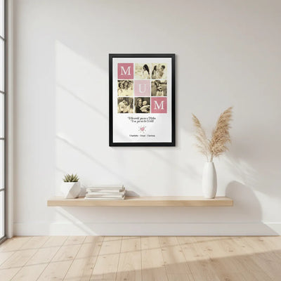 Custom Photo Framed Poster for Mum | Shopify Product Personalizer