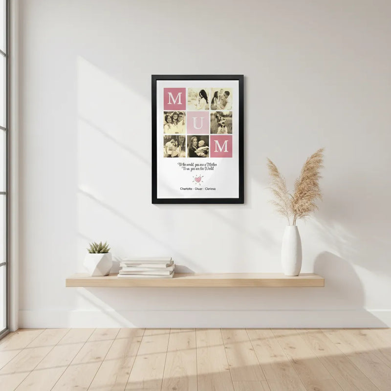 Custom Photo Framed Poster for Mum | Shopify Product Personalizer