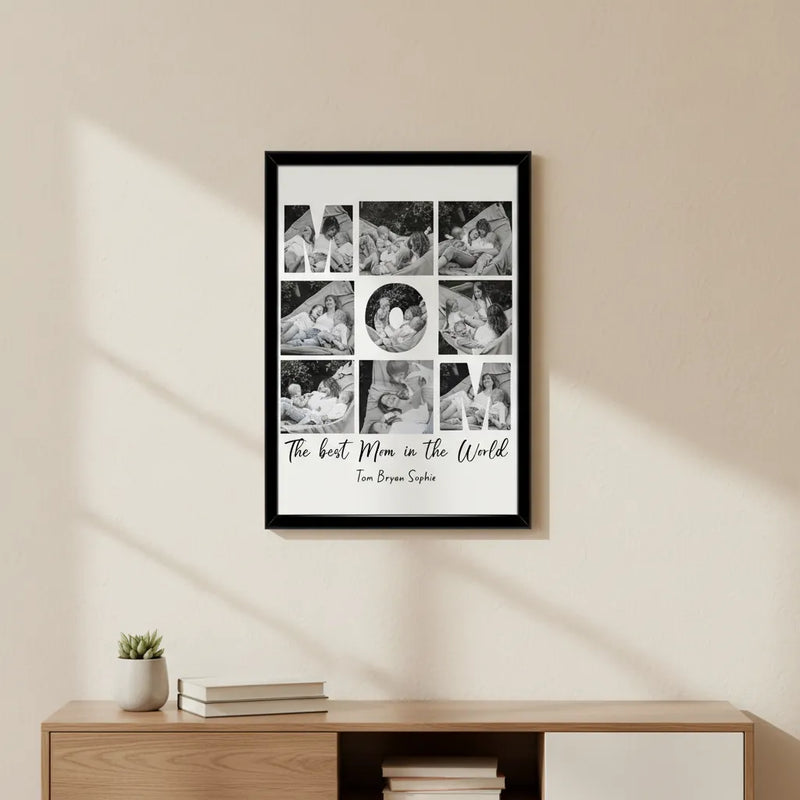 Custom Photo Framed Poster - Mother's Day | Shopify Product Personalizer