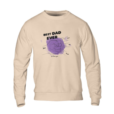 Custom Best Dad Unisex Crew-neck Sweatshirt | Shopify Product Personalizer