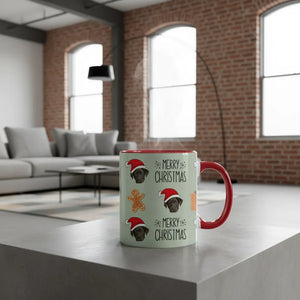 Custom Face Christmas Color Accent Mug | Shopify Product Personalizer