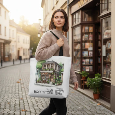 Custom Book Lover Tote Bag with Open AI's Dall-E image generator!