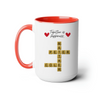 Custom Crossword Coffee Mug 15oz - Together is Happiness