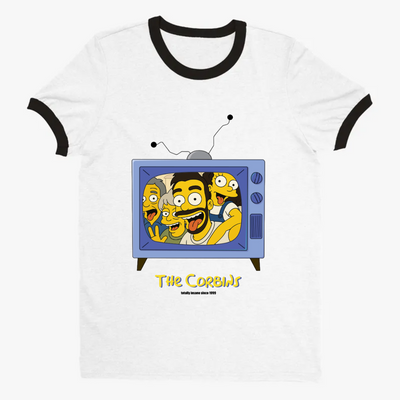 Custom Family Ringer T-Shirt - Simpsons Style | Shopify Product Personalizer