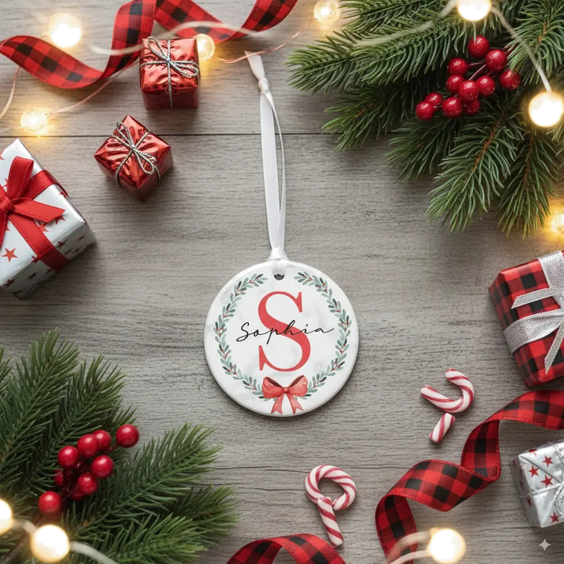Custom Christmas Name Ornament