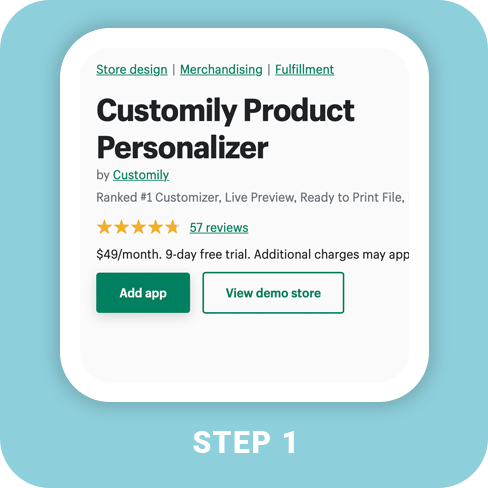 How to create a custom gift with Customily Product Personalizer Step 1