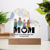 Custom Acrylic Heart Plaque - Mother's Day