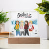 Custom Acrylic Square Plaque - Besties Forever