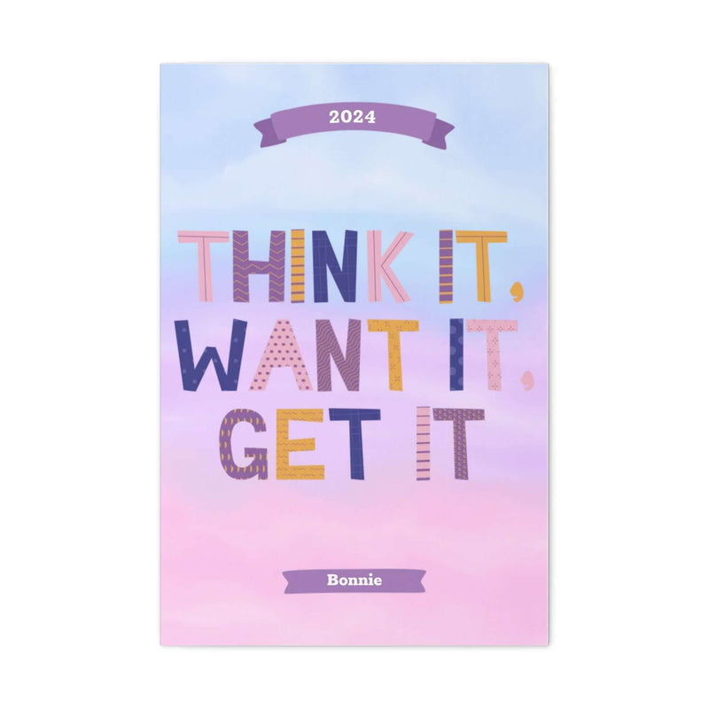 Custom Motivational Gallery Wrapped Canvas (2:3)