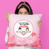Custom Valentine's Cat Pillow