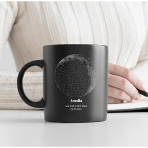 Custom Star Map Mug Dark