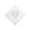 Custom Wreath Monogram Napkin