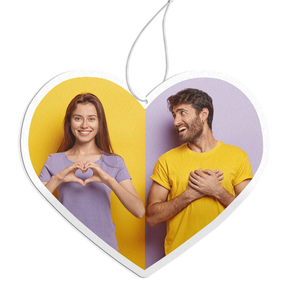 Custom Heart Shape Car Air Freshener Personalised