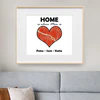 Custom Map Frame - Home is where Mom is