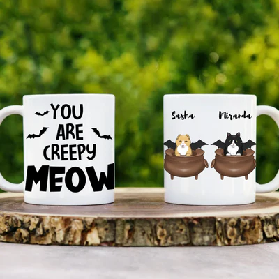 Custom Halloween Cat Mug