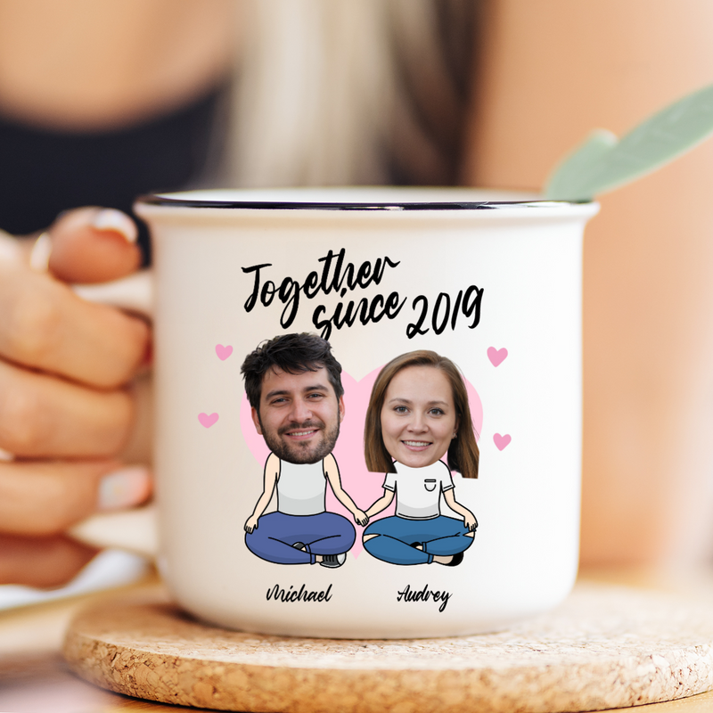 Custom Couple Photo Mug - Together since...