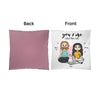Custom Classic Pillow Front and Back - You and Me and the Cats