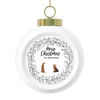 Custom Christmas Ball Ornament - Merry Christmas from the Pets